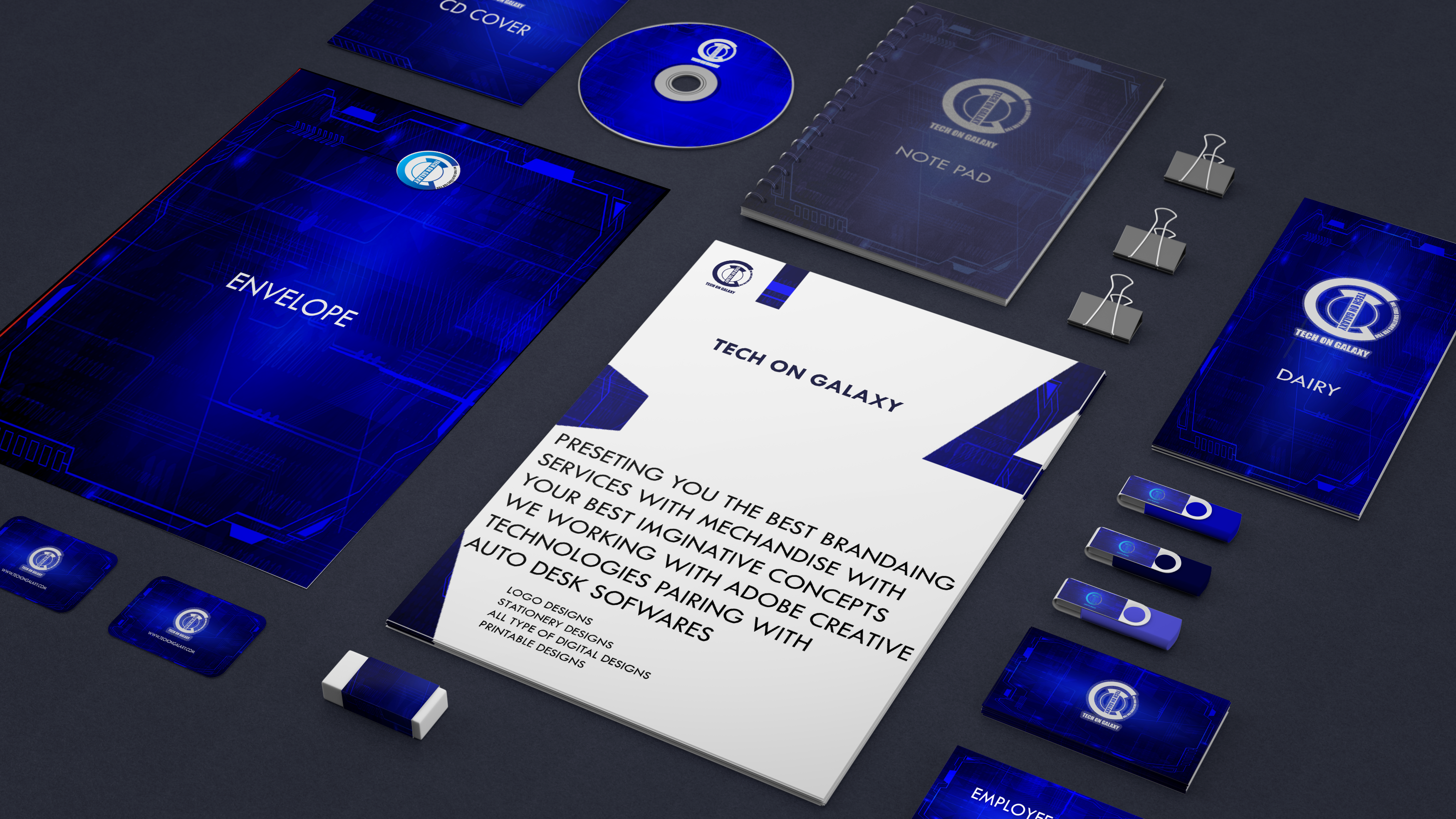 Brand, Print & Stationery project image 1 by Tech on Galaxy